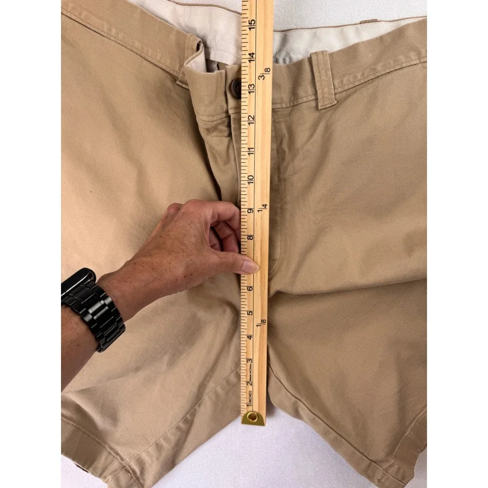 J.Crew Mercantile Men's Chino Shorts 38 Khaki Tan Flex Stretch Preppy Classic